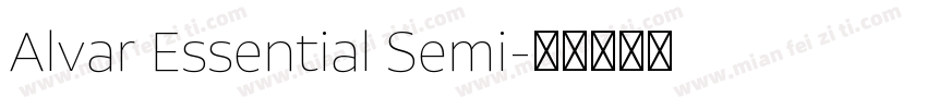 Alvar Essential Semi字体转换